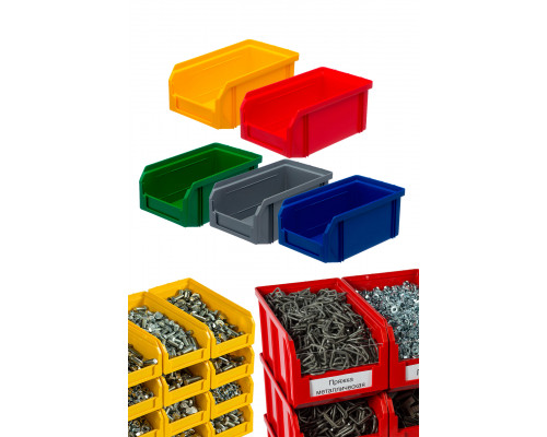 Пластиковый ящик Стелла-техник V-4-желтый 502х305х184мм, 20 литров