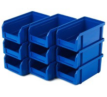 Пластиковый ящик Стелла-техник V-1-К9-синий , 172х102х75мм, комплект 9 штук