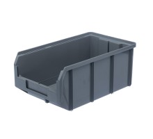 Пластиковый ящик Стелла-техник V-3-серый 342х207x143мм, 9,4 литра
