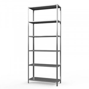 Стеллаж оцинкованный ТС Лайт, 2500x1000x500 мм., 6 полок