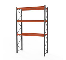 Стеллаж металлический паллетный (4500х1800х1100 мм), 3 яруса