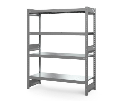Стеллаж грузовой СГ Ультра (2500х1800х600 мм) 4 яруса, цинк