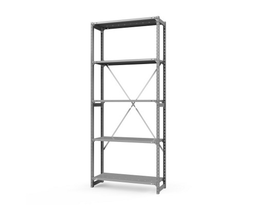 Стеллаж металлический ТСУ Универсал, 2500x1060x400 мм. Полки: метал. перф.  5 шт.