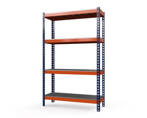 Стеллаж металлический Профи-Т 2500x1540x655 мм. Ярусы: оцинк. мет. перф. усил. 4 шт.