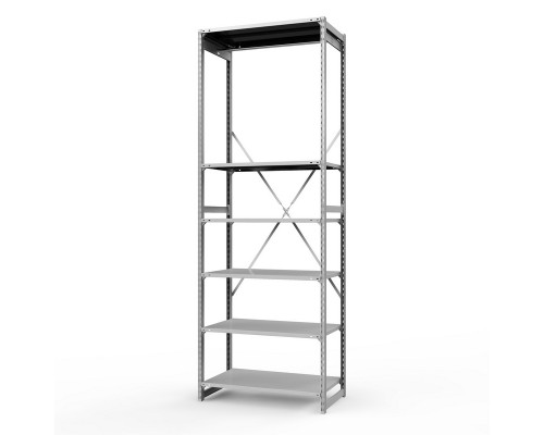Стеллаж металлический ТСУ Универсал, 3000x1060x500 мм.Штанги: 1шт. Полки: метал. 6 шт.