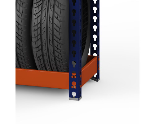 Стеллаж металлический Профи-Т для шин 2500x1540x500 мм. Ярусы:   4 шт.