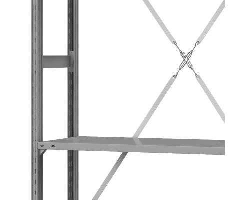 Стеллаж металлический ТСУ Универсал, 2000x1060x300 мм. Полки: метал. усил. 4 шт.
