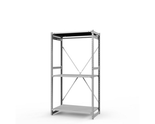 Стеллаж металлический ТСУ Универсал, 2000x1060x600 мм.Штанги: 1шт. Полки: метал. усил. 3 шт.