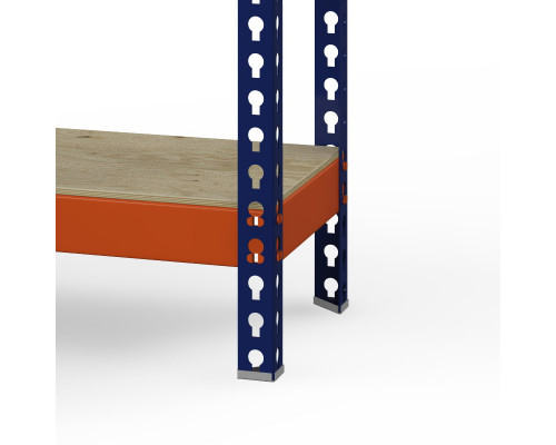 Стеллаж металлический Профи-Т 2500x1845x500 мм. Ярусы: фанера 4 шт.