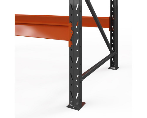 Стеллаж металлический Оптима, 3000x1530x785 мм. Ярусы: 5 шт. без настила