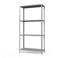 Стеллаж металлический ТС Лайт, 2200x1200x500 мм. Полки: 4 шт. метал. перф.