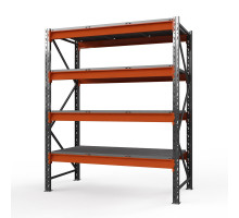 Стеллаж металлический Оптима, 3500x2500x785 мм. Ярусы: 4 шт. метал.
