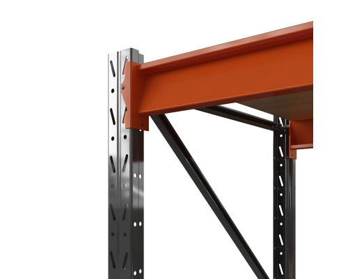 Стеллаж металлический Оптима, 3000x1530x785 мм. Ярусы: 5 шт. фанера