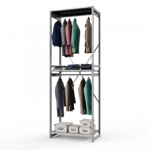 Стеллаж металлический ТСУ Универсал, 3000x1060x600 мм.Штанги: 2шт. Полки: метал. усил. перф. 3 шт.