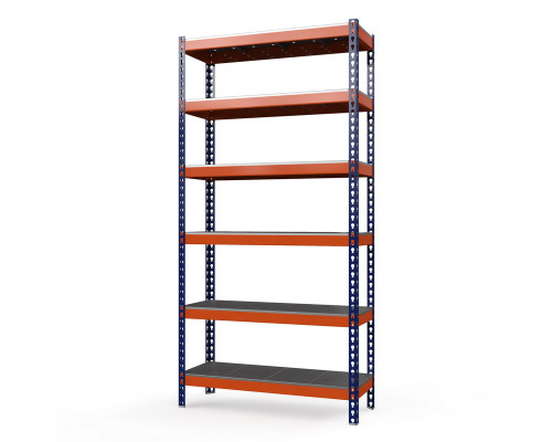 Стеллаж металлический Профи-Т 3000x1240x455 мм. Ярусы: оцинк. мет. перф. усил. 6 шт.