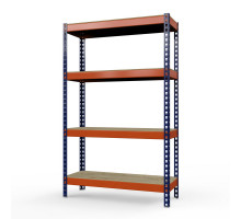 Стеллаж металлический Профи-Т 2500x1845x770 мм. Ярусы: фанера усил. 4 шт.