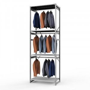 Стеллаж металлический ТСУ Универсал, 3000x1060x600 мм.Штанги: 3шт. Полки: метал. усил. перф. 4 шт.