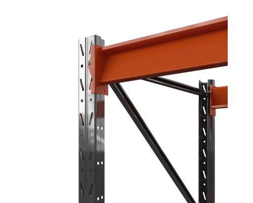 Стеллаж металлический Оптима, 3500x1530x785 мм. Ярусы: 3 шт. без настила