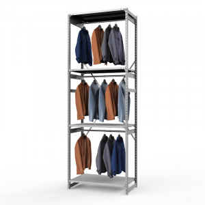 Стеллаж металлический ТСУ Универсал, 3000x1060x600 мм.Штанги: 3шт. Полки: метал. усил. 4 шт.