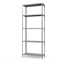 Стеллаж металлический ТС Лайт, 2500x1200x300 мм. Полки: 5 шт. метал. перф.