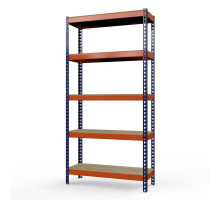 Стеллаж металлический Профи-Т 3000x1845x455 мм. Ярусы: фанера усил. 5 шт.