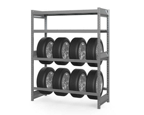 Стеллаж грузовой СГ Ультра (2000х1200х1000 мм) 4 яруса, без настила, для шин, дисков, колес
