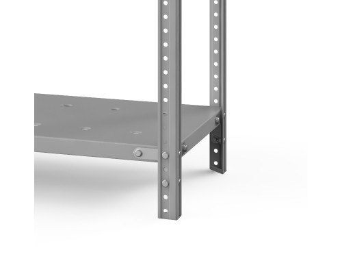 Стеллаж металлический ТС Лайт, 1500x1000x800 мм. Полки: 3 шт. метал. перф.