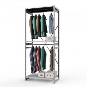 Стеллаж металлический ТСУ Универсал, 2500x1060x500 мм.Штанги: 2шт. Полки: метал. перф. 3 шт.