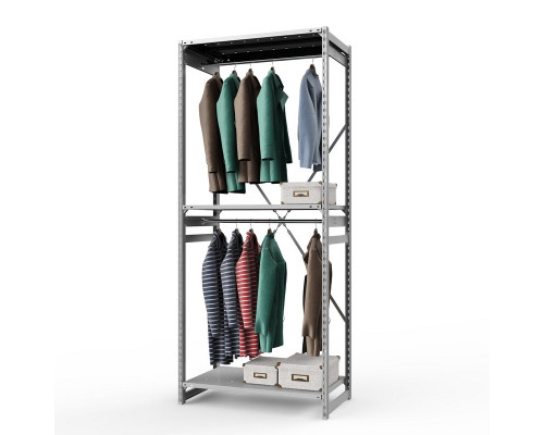 Стеллаж металлический ТСУ Универсал, 2500x1060x500 мм.Штанги: 2шт. Полки: метал. перф. 3 шт.