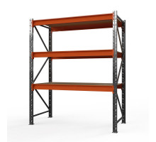 Стеллаж металлический Оптима, 3000x1250x785 мм. Ярусы: 3 шт. фанера