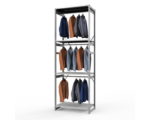 Стеллаж металлический ТСУ Универсал, 3000x1060x500 мм.Штанги: 3шт. Полки: метал. усил. 4 шт.