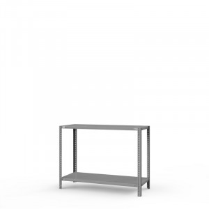 Стеллаж металлический ТС Лайт, 1000x700x400 мм. Полки: 2 шт. метал.