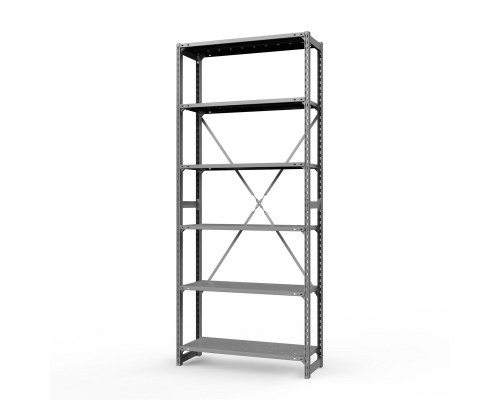 Стеллаж металлический ТСУ Универсал, 3000x1060x300 мм. Полки: метал. перф. усил. 6 шт.
