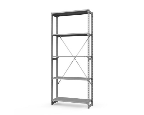 Стеллаж металлический ТСУ Универсал, 2500x1060x800 мм. Полки: метал. усил. 5 шт.