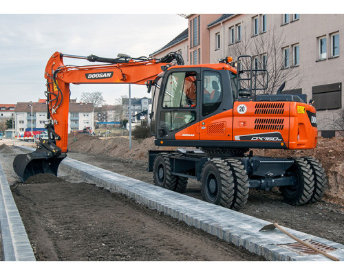 Колесные экскаваторы DX160W