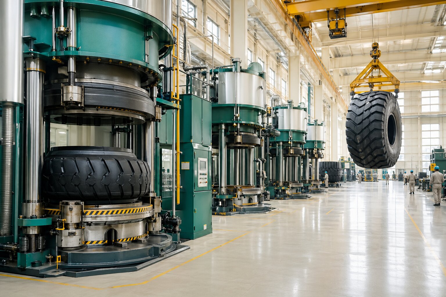 Завод Maxam: сборка и вулканизация OTR-шин